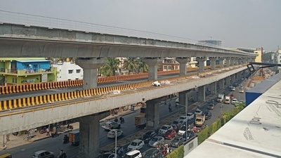 South India's first double-decker flyover was recently launched in Bengaluru. South India's first double-decker flyover was recently launched in Bengaluru.
