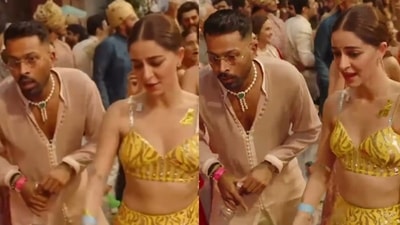 Hardik Pandya and Ananya Panday at Anant Ambani and Radhika Merchant's wedding Hardik Pandya and Ananya Panday at Anant Ambani and Radhika Merchant's wedding