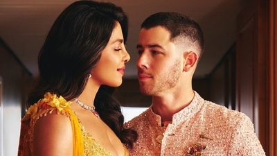 Priyanka Chopra recently travelled to India to attend the wedding of Anant Ambani and Radhika Merchant. She was accompanied by Nick Jonas. Priyanka Chopra recently travelled to India to attend the wedding of Anant Ambani and Radhika Merchant. She was accompanied by Nick Jonas.