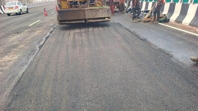 Repair work underway. (HT Photo) Repair work underway. (HT Photo)