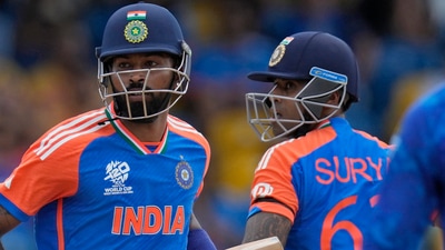 Hardik Pandya was vice-captain of the Indian T20 World Cup-winning team this year ahead of Suryakumar Yadav (AP) Hardik Pandya was vice-captain of the Indian T20 World Cup-winning team this year ahead of Suryakumar Yadav (AP)