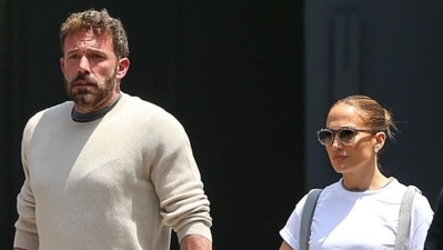 Jennifer Lopez revealed why she walks a step behind Ben Affleck. Jennifer Lopez revealed why she walks a step behind Ben Affleck.