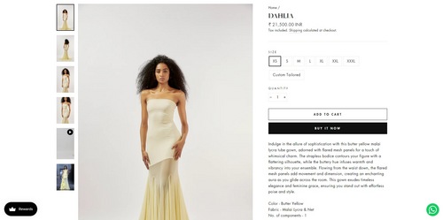 The price of Anjali Merchant's dress for Radhika Merchant and Anant Ambani's London Gala. (demebygabriella.com)
