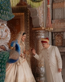 Radhika with her father. (Epic Stories.) Radhika with her father. (Epic Stories.)