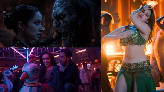 Rajkummar Rao, Shraddha Kapoor and Tamannaah Bhatia in Stree 2