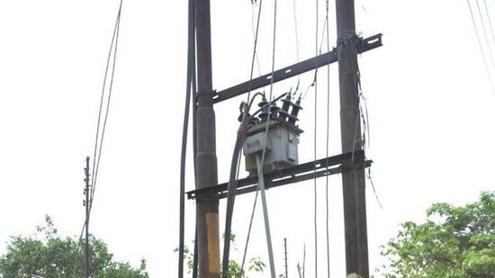 The Chandigarh electricity department said there was no safety lapse as the area was restricted with a four-feet grille. (HT Photo)