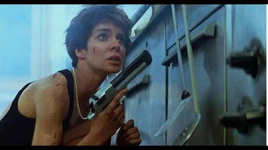 “Speaking of on-screen hitwomen, the first to come out with a bang was Nikita.” (Film still) “Speaking of on-screen hitwomen, the first to come out with a bang was Nikita.” (Film still)