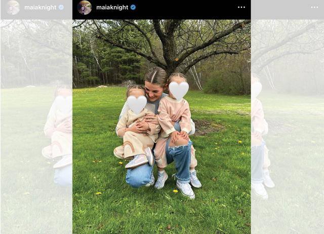 Content creator Maia Knight no longer shows her kids’ faces because of privacy concerns. Content creator Maia Knight no longer shows her kids’ faces because of privacy concerns.