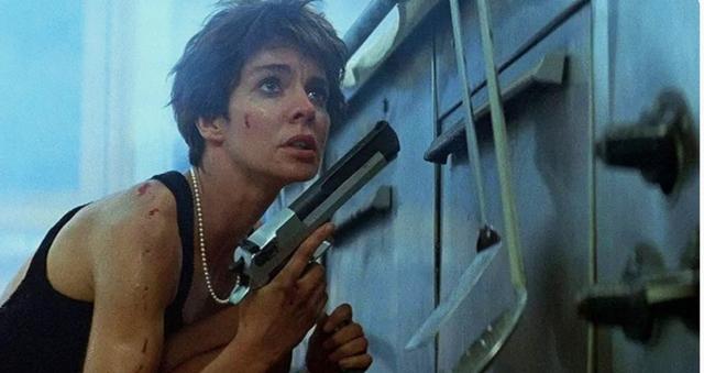 “Speaking of on-screen hitwomen, the first to come out with a bang was Nikita.” (Film still)