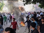 Students take part in the ongoing anti-quota protest in Dhaka Students take part in the ongoing anti-quota protest in Dhaka