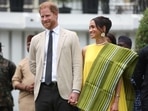 The Sussexes' original housing choice was not Frogmore Cottage, royal author claims. (Photo by Kola SULAIMON / AFP)(AFP) The Sussexes' original housing choice was not Frogmore Cottage, royal author claims. (Photo by Kola SULAIMON / AFP)(AFP)