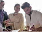 Shatrughan Sinha was a proud dad as Sonakshi held his hand at her wedding ceremony with Zaheer Iqbal in June 2024. Shatrughan Sinha was a proud dad as Sonakshi held his hand at her wedding ceremony with Zaheer Iqbal in June 2024.