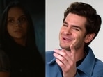 (Left): Dafne Keen returns as Laura in Deadpool & Wolverine; still from the final trailer of the movie. (Right): Andrew Garfield in the December 2021 Wired Autocomplete interview. (Left): Dafne Keen returns as Laura in Deadpool & Wolverine; still from the final trailer of the movie. (Right): Andrew Garfield in the December 2021 Wired Autocomplete interview.