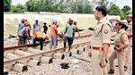 Track restoration work in progress at the site of the derailment in UP’s Gonda district. (Sourced) Track restoration work in progress at the site of the derailment in UP’s Gonda district. (Sourced)