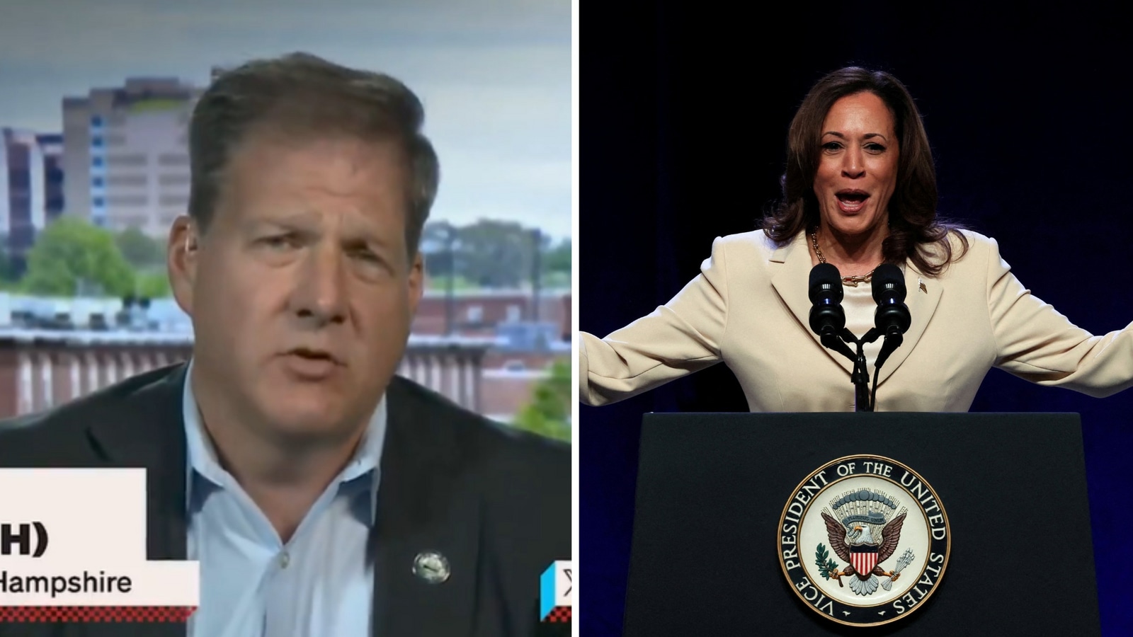 El gobernador Chris Sununu pronuncia mal el nombre de la vicepresidenta Kamala Harris y un periodista pregunta: «¿Es esto una táctica?»  |  Tendencias