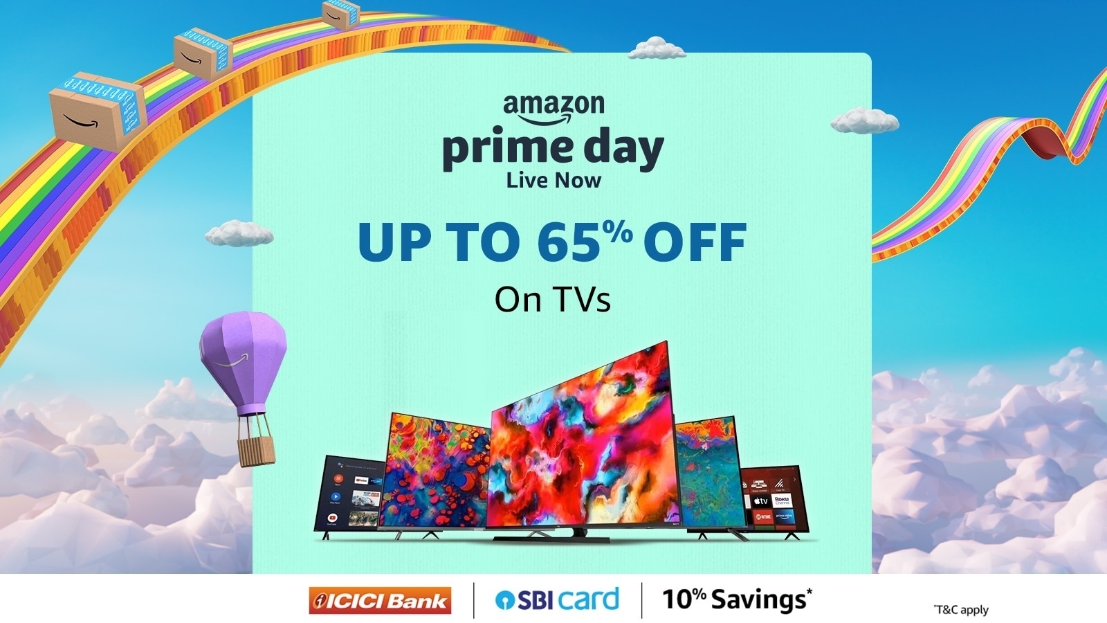 Amazon Prime Day Sale: Up to 65% off on smart TVs from Redmi, Xiaomi, Sony Bravia, LG, and more; top deals here