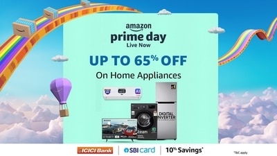 Save big on home appliances like water purifiers, vacuum cleaners and air purifiers during the Amazon Prime Day Sale. Save big on home appliances like water purifiers, vacuum cleaners and air purifiers during the Amazon Prime Day Sale.