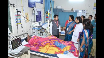 Dr Radhakishan Pawar, deputy director of health services, said that last year, the health department provided free treatment to over 11.64 lakh Warkaris who participated in the Palkhi procession. (HT PHOTO) Dr Radhakishan Pawar, deputy director of health services, said that last year, the health department provided free treatment to over 11.64 lakh Warkaris who participated in the Palkhi procession. (HT PHOTO)