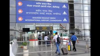 Flight operations at the Shaheed Bhagat Singh International Airport, Mohali, were impacted as Microsoft-based computers ceased to work after a global outage. (HT Photo)