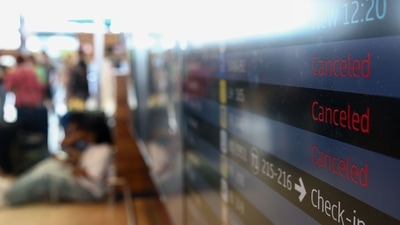 A Crowdstrike update has caused passenger movement at Dubai airport to be halted. Photographer: Liesa Johannssen/Bloomberg (Bloomberg) A Crowdstrike update has caused passenger movement at Dubai airport to be halted. Photographer: Liesa Johannssen/Bloomberg (Bloomberg)