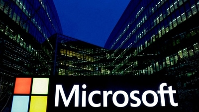 Microsoft Windows outage: A view shows a Microsoft logo at Microsoft offices in Issy-les-Moulineaux near Paris, France. (Reuters)