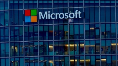 Microsoft outage LIVE updates: A view shows a Microsoft logo at Microsoft offices in Issy-les-Moulineaux near Paris, France, February 9, 2024.