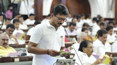 Udhayanidhi won from the Chepauk-Thiruvallikeni assembly constituency during 2021 assembly elections. (PTI file photo) Udhayanidhi won from the Chepauk-Thiruvallikeni assembly constituency during 2021 assembly elections. (PTI file photo)