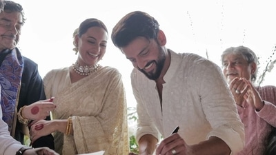 Shatrughan Sinha was a proud dad as Sonakshi held his hand at her wedding ceremony with Zaheer Iqbal in June 2024. Shatrughan Sinha was a proud dad as Sonakshi held his hand at her wedding ceremony with Zaheer Iqbal in June 2024.