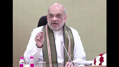 Sunday’s meeting will be attended by Union Home Minister Amit Shah and Road Transport Minister Nitin Gadkari. (HT PHOTO) Sunday’s meeting will be attended by Union Home Minister Amit Shah and Road Transport Minister Nitin Gadkari. (HT PHOTO)