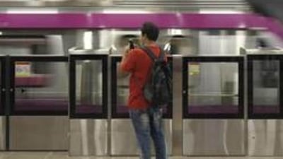 The Magenta Line of the Metro in operation. (HT Archive) The Magenta Line of the Metro in operation. (HT Archive)