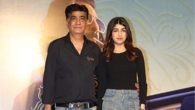 Krishan Kumar with his daughter Tishaa Kumar at the premiere of Animal. Krishan Kumar with his daughter Tishaa Kumar at the premiere of Animal.