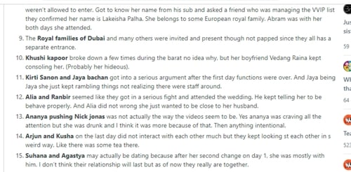 Reddit post by an alleged staff member Reddit post by an alleged staff member