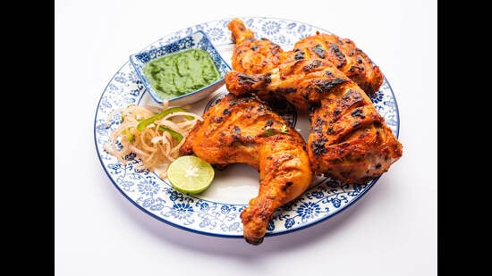 As per a survey, 63 per cent of Indians prefer North Indian food such as tandoori chicken when they go out. (SHUTTERSTOCK)