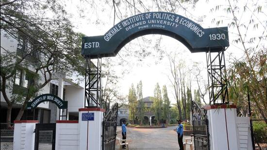 All classrooms have been upgraded and are 100% information and communication technology-enabled at Gokhale Institute of Politics and Economics . (HT FILE)