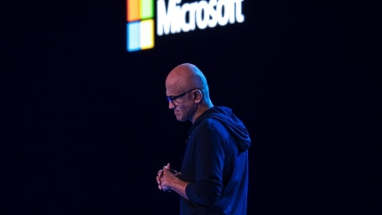 Microsoft CEO Satya Nadella.(AFP)