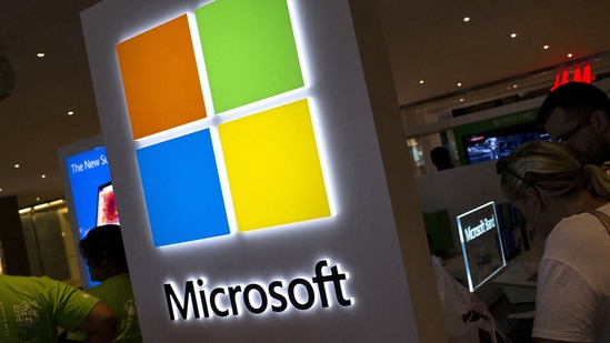 Microsoft Outage: The Microsoft logo is seen at the Microsoft store in New York City.(Reuters)