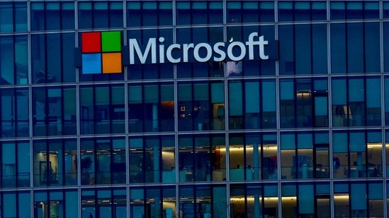 Microsoft outage LIVE updates: A view shows a Microsoft logo at Microsoft offices in Issy-les-Moulineaux near Paris, France, February 9, 2024.