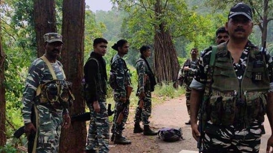 Security officials in a Maoist affected area. (File Photo)