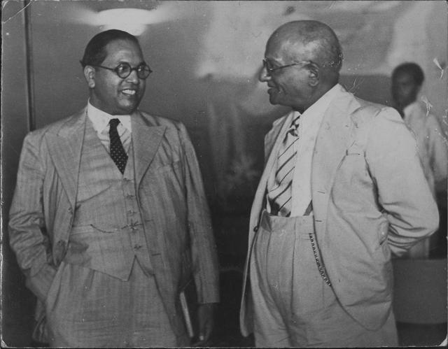 BR Ambedkar and governer of the RBI, Purshottam Trikamdas. (HT Photo) BR Ambedkar and governer of the RBI, Purshottam Trikamdas. (HT Photo)