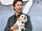 Glen Powell regularly brings his dog, Brisket, to events.