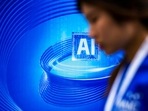 An AI (Artificial Intelligence) sign is seen at the World Artificial Intelligence Conference (WAIC) in Shanghai, China July 6, 2023. REUTERS/Aly Song/