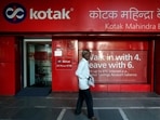 A man walks past the Kotak Mahindra Bank branch in New Delhi, India, September 6, 2017. (Adnan Abidi/Reuters)