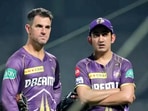 Ryan ten Doechate with Gautam Gambhir Ryan ten Doechate with Gautam Gambhir