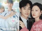 Left: Kim Hye Yoon and Byeon Woo Seok's Lovely Runner aired on tvN from April 8 to May 28, 2024 (Monday-Tuesday); Right: Kim Soo Hyun and Kim Ji Won's Queen of Tears Saturday-Sunday broadcast was on from March 9 to April 28, 2024.