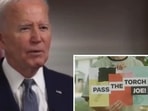 Pass the Torch Joe is a campaign seeking the best Democratic nominee to beat Republican nominee Donald Trump, who it says is “an existential threat”.(X/Pass the Torch Joe) Pass the Torch Joe is a campaign seeking the best Democratic nominee to beat Republican nominee Donald Trump, who it says is “an existential threat”.(X/Pass the Torch Joe)