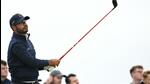 Shubhankar Sharma watches his drive from the 4th tee during his second round, on day two of the 152nd British Open Golf Championship at Royal Troon. (AFP) Shubhankar Sharma watches his drive from the 4th tee during his second round, on day two of the 152nd British Open Golf Championship at Royal Troon. (AFP)