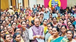 Women power: Pawar wore an onion-pink jacket at NCP’s Jan-Sanman rally in Baramati, on July 14. (ht photo) Women power: Pawar wore an onion-pink jacket at NCP’s Jan-Sanman rally in Baramati, on July 14. (ht photo)