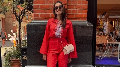 Mira Kapoor shared a bunch of pictures from her summer vacation to the UK. Taking to Instagram, she posted several photos featuring herself, husband-actor Shahid Kapoor and their children--Misha Kapoor and Zain Kapoor. Mira Kapoor shared a bunch of pictures from her summer vacation to the UK. Taking to Instagram, she posted several photos featuring herself, husband-actor Shahid Kapoor and their children--Misha Kapoor and Zain Kapoor.