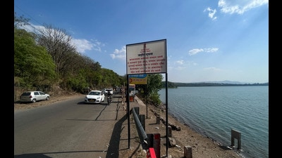 As per the data by the India Meteorological Department, in the Khadkwasla dam cluster, Temghar recorded the highest 50 mm rainfall in the last 24 hours. (HT PHOTO)