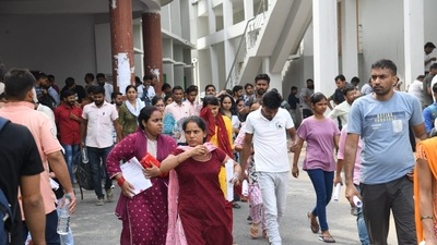 Most candidates who appeared in the exam on July 20 said that the paper was easy to moderate in the difficulty scale. (Santosh Kumar) Most candidates who appeared in the exam on July 20 said that the paper was easy to moderate in the difficulty scale. (Santosh Kumar)